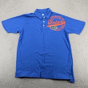 Florida Gators Shirt Mens Large Blue NCAA Short Sleeve Polo‎ Football University
